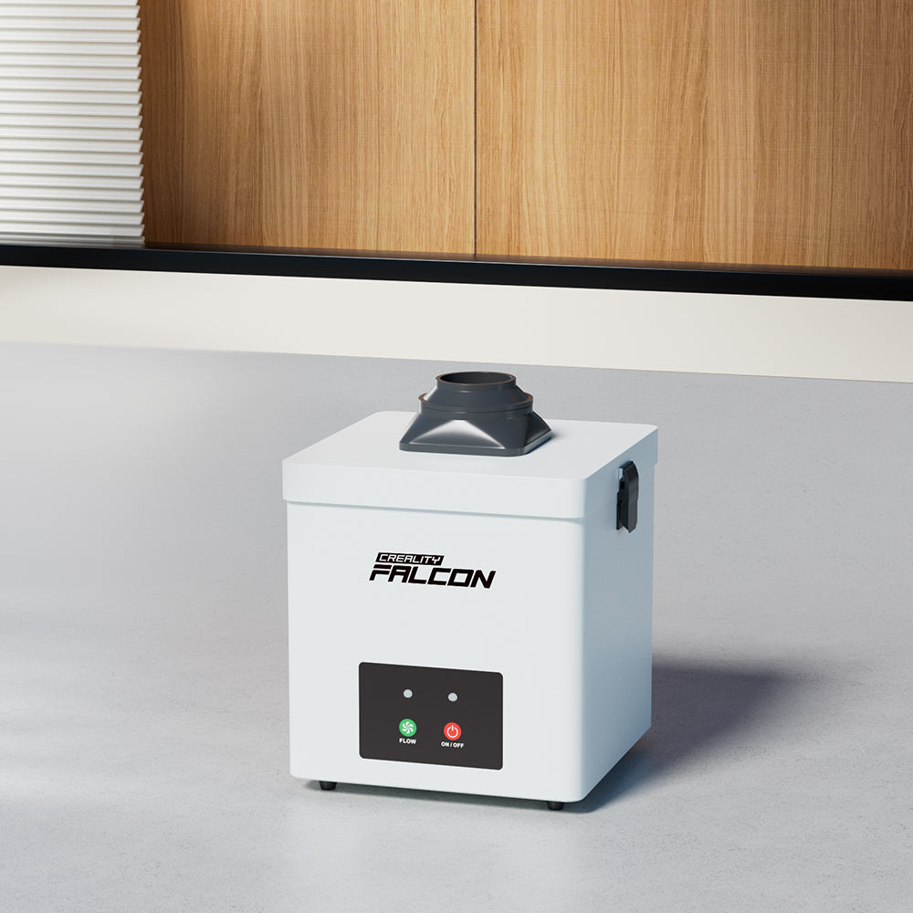 Purificador de humo Creality Falcon YW45: compatible con el láser Falcon A1, filtración doble capa y motor potente para