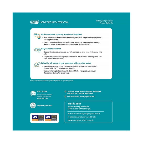 ESET-Home-Security-Essential-(1-Year,-1-Device)-Antivirus