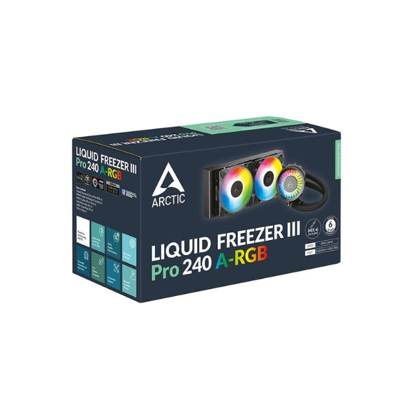 Enfriador-Líquido-Arctic-Cooling-Liquid-Freezer-III-Pro-ARGB-240mm-All-in-One-Negro