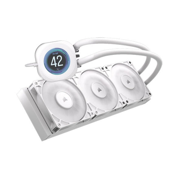 Enfriador-Líquido-Corsair-NAUTILUS-360-RS-LCD-360mm-All-in-One-Blanco