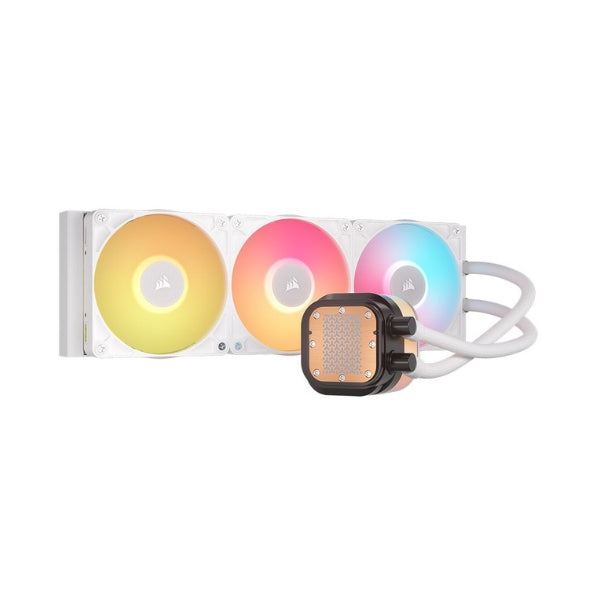Enfriador-Líquido-Corsair-iCUE-LINK-RGB-TITAN-360-RX-LCD-360mm-All-in-One-Blanco
