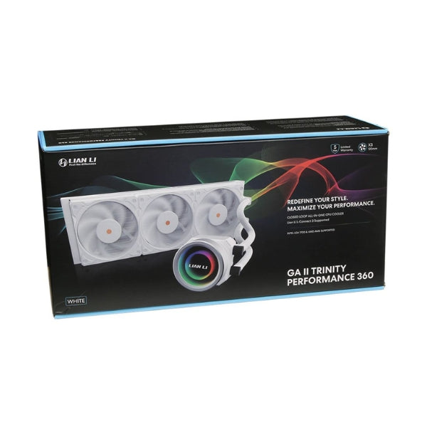 Enfriador-Líquido-Lian-Li-Galahad-II-Trinity-Performance-360mm-All-in-One-Blanco