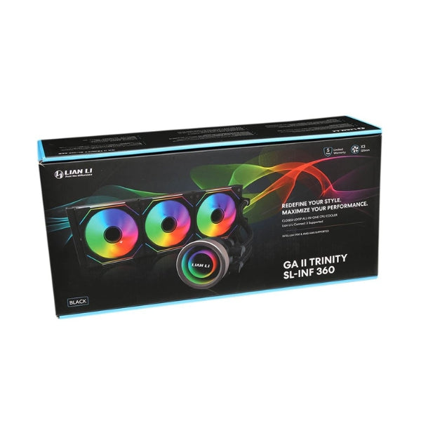 Enfriador-Líquido-Lian-Li-Galahad-II-Trinity-SL-INF-360mm-All-in-One-Negro