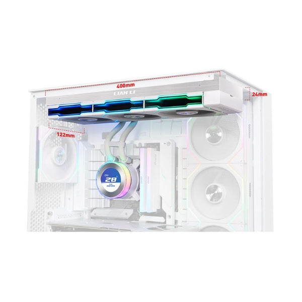 Enfriador-Líquido-Lian-Li-Hydroshift-II-LCD-C-360TL-360mm-All-in-One-Blanco