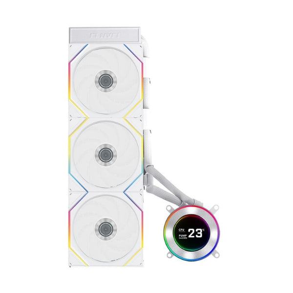 Enfriador-Líquido-Lian-Li-Hydroshift-II-LCD-C-360TL-360mm-All-in-One-Blanco