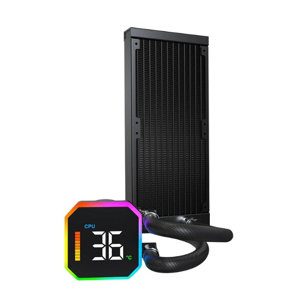 Enfriador-Líquido-Montech-HyperFlow-Digital-240mm-All-in-One-Negro