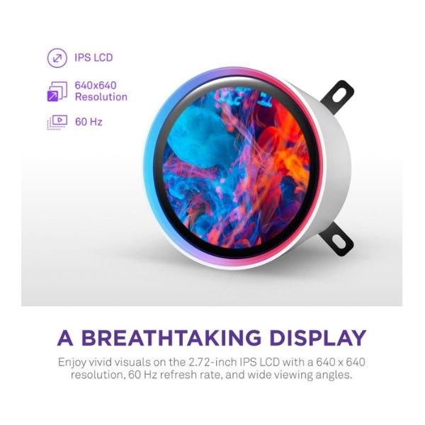 Enfriador-Líquido-NZXT-Kraken-Elite-RGB-360mm-All-in-One-Blanco