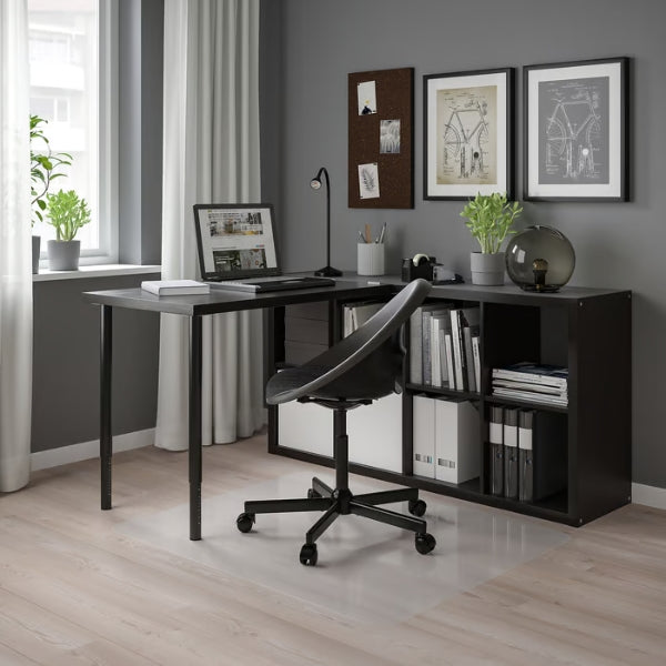 Escritorio IKEA LINNMON Negro-Marrón 39 38 x 23 58 + Pata ADILS Negro