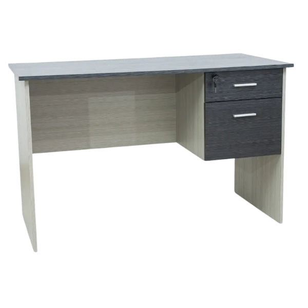 Escritorio Secretarial - Madrid Lazzio - 2 Gavetas - Oficina - Estudio - Gris