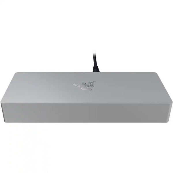 Estación de Acoplamiento Razer Thunderbolt 5 Mercury Dock - Thunderbolt 5 - 10 Puertos - Triple Pantalla - Blanco