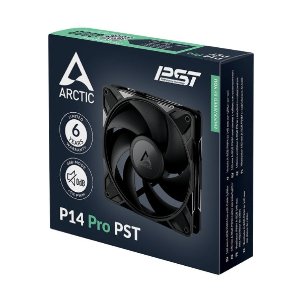 Fan-Cooler-Arctic-Cooling-P14-Pro-PST-Fluid-Dynamic-Bearing-140mm-Negro