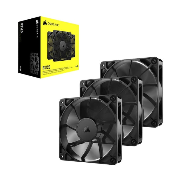 Fan-Cooler-Corsair-RS120-Magnetic-Dome-Bearing-120mm-Negro-3-Pack