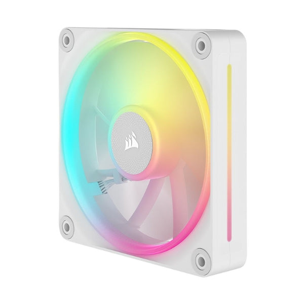 Fan-Cooler-Corsair-iCUE-LINK-LX120-RGB-Magnetic-Dome-Bearing-120mm-Blanco-RGB-3-Pack
