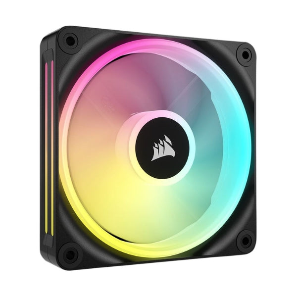Fan-Cooler-Corsair-iCUE-LINK-QX120-RGB-Magnetic-Dome-Bearing-120mm-PWM-Negro-RGB