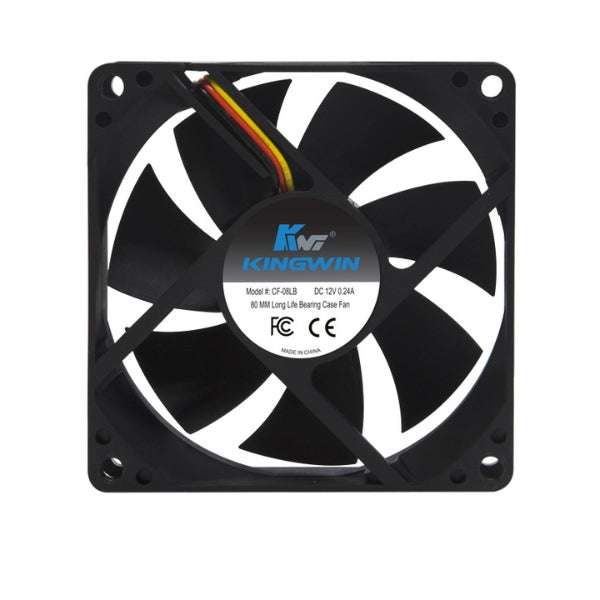 Fan-Cooler-Kingwin-Advance-CF-08LB-Long-Life-Bearing-80mm-Negro