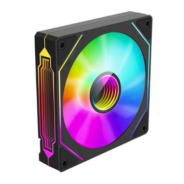 Fan-Cooler-Kingwin-KWI-FAN01-ARGB-Infinity-Mirror-Hydraulic-Bearing-120mm-Negro-ARGB-3-Pack