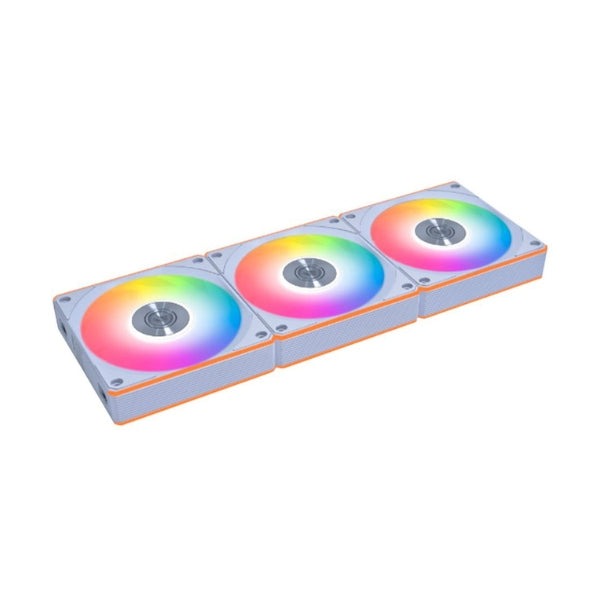 Fan-Cooler-Lian-Li-UNI-FAN-CL-Wireless-Reverse-Blade-Fluid-Dynamic-Bearing-120mm-Blanco-RGB-3-Pack