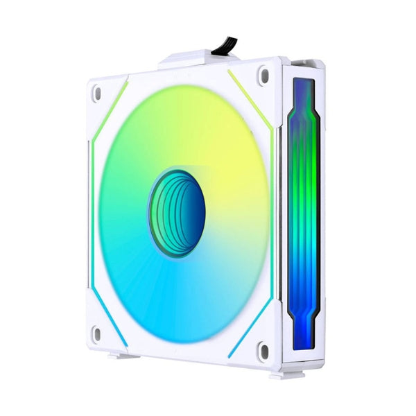 Fan-Cooler-Lian-Li-UNI-FAN-SL-INF-LCD-FLEX-Reverse-Blade-Fluid-Dynamic-Bearing-120mm-Blanco-RGB