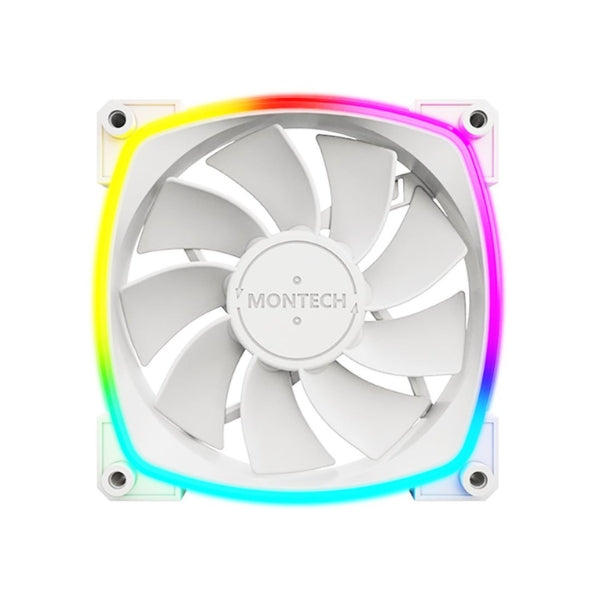 Fan-Cooler-Montech-RX120-ARGB-Rifle-Bearing-Reversed-120mm-Blanco-ARGB-3-Pack