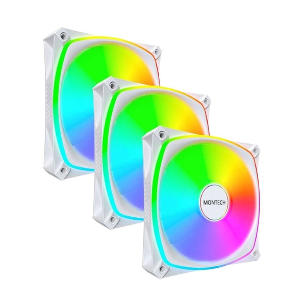 Fan-Cooler-Montech-RX120-PRO-RGB-Rifle-Bearing-120mm-Blanco-RGB-3-Pack