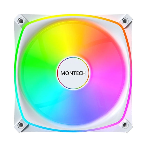 Fan-Cooler-Montech-RX120-PRO-RGB-Rifle-Bearing-120mm-Blanco-RGB