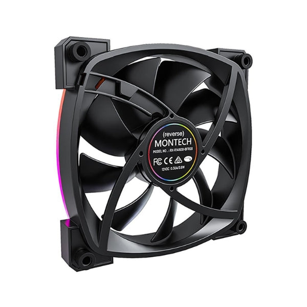 Fan-Cooler-Montech-RX140-ARGB-Reversed-Rifle-Bearing-140mm-Negro-ARGB