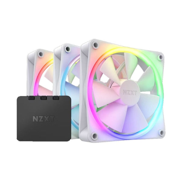 Fan-Cooler-NZXT-F120-RGB-Fluid-Dynamic-Bearing-120mm-Blanco-RGB-3-Pack