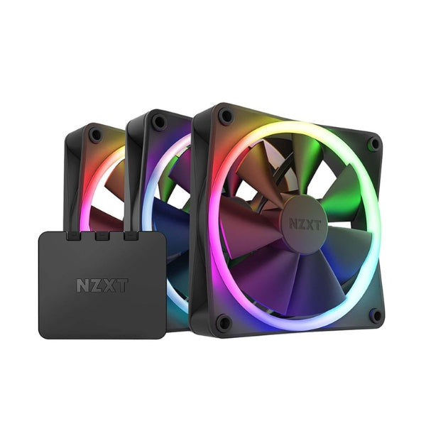 Fan-Cooler-NZXT-F120-RGB-Fluid-Dynamic-Bearing-120mm-Negro-RGB-3-Pack