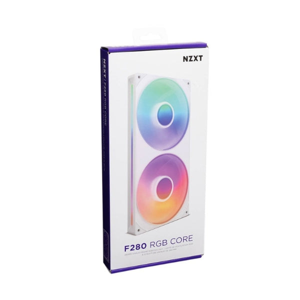 Fan-Cooler-NZXT-F280-RGB-Core-Fluid-Dynamic-Bearing-280mm-Blanco-RGB