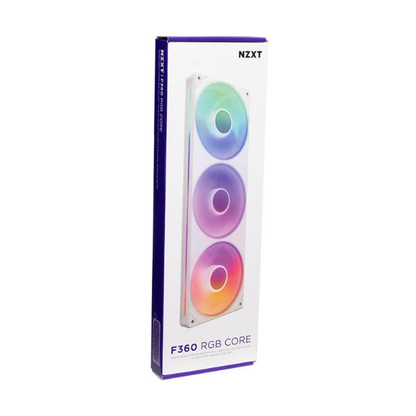 Fan-Cooler-NZXT-F360-RGB-Core-Fluid-Dynamic-Bearing-360mm-Blanco-RGB