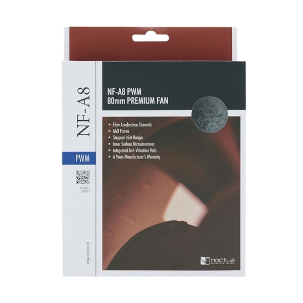 Fan-Cooler-Noctua-NF-A8-PWM-SSO2-Bearing-80mm-Marrón