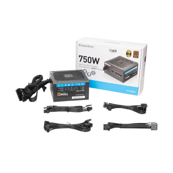 Fuente-de-Poder-PowerSpec-750W-80-PLUS-Bronze-Semi-Modular-ATX