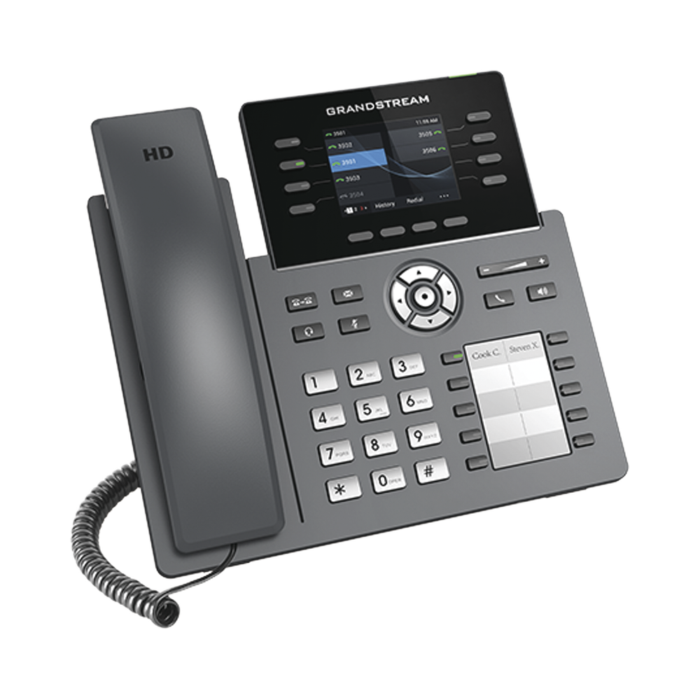 Teléfono IP Grandstream GRP2634 8 Líneas SIP 4 Cuentas SIP 2.8" WiFi PoE