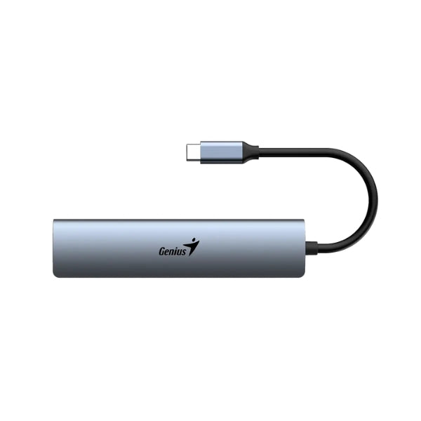 Hub-USB-Genius-UH-545-5-en-1-3x-USB3.0-1xUSB-C-Carga-RJ45-Gigabit-5-Gbps-Gris-Plomo-31240004400-_4
