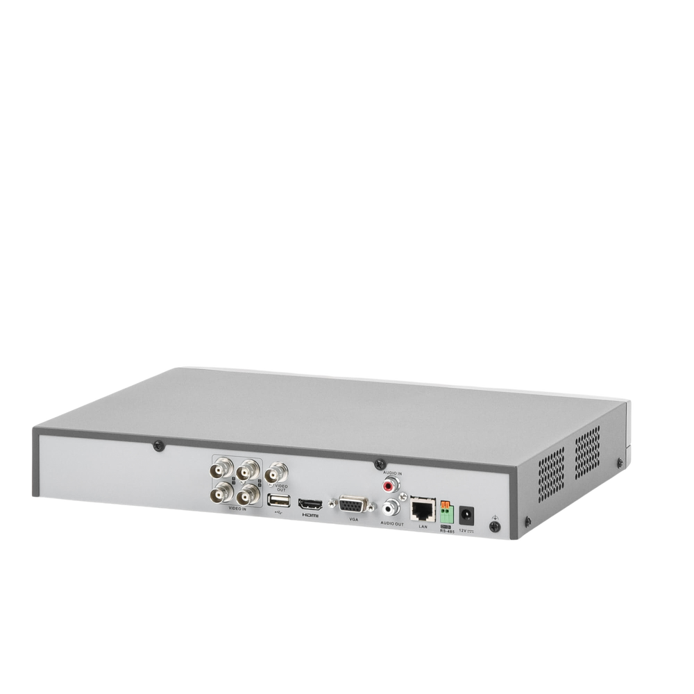 DVR Hikvision - (Reconocimiento de Rostros - ACUSENSE) DVR 4 Megapixel - 4 Canales TURBOHD + 2 Canales IP - 1 Bahía de D