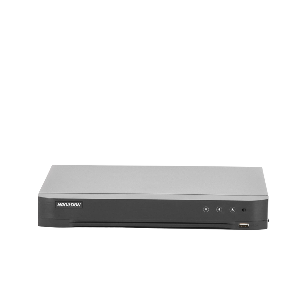 DVR Hikvision - (Reconocimiento de Rostros - ACUSENSE) DVR 4 Megapixel - 4 Canales TURBOHD + 2 Canales IP - 1 Bahía de D