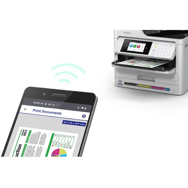 Impresora Multifuncional Epson WorkForce Pro WF-C5890 Inalámbrica – Color – Dúplex – C11CK23301