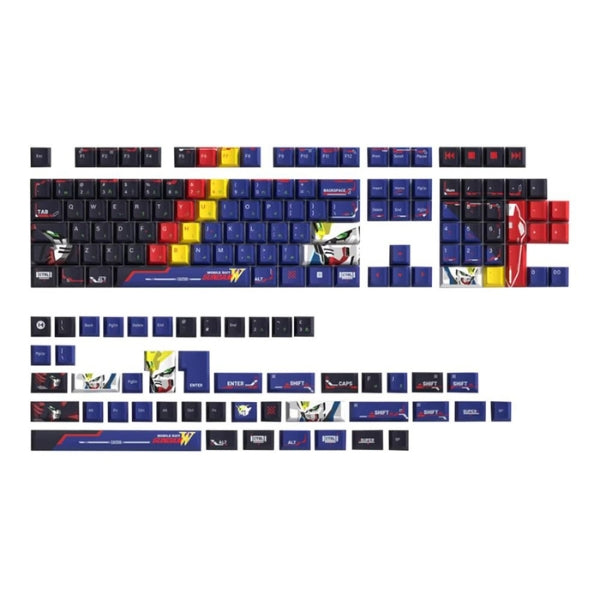 Keycaps - Gaming - HYTE - x - Mobile - Suit - Gundam - Wing - Official - Keycap - Set - Cherry - Profile - MX - Compatible - PBT - Dye - Sublimated - 152 - Piezas - KEY-HYTE-GWING - Multicolor