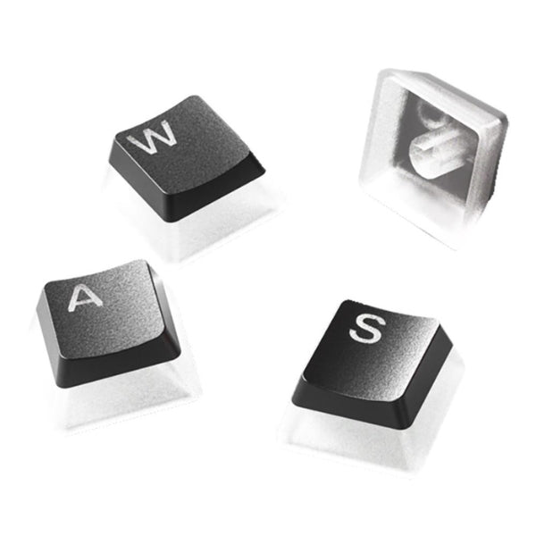 Keycaps - Gaming - SteelSeries - PRISMCAPS - Black - Standard - Doubleshot - PBT - 104 - Piezas - RGB - Mechanical - Keyboards - 60200 - Negro