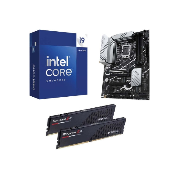 Kit-PC-Intel-Core-i9-14900K, Tarjeta-Madre-ASUS-Z790-Gaming-WiFi7, Memoria-RAM-G-Skill-Ripjaws-S5-32GB-DDR5-6000-MHz