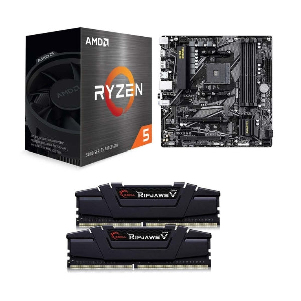 Kit-para-PC-Procesador-AMD-Ryzen-5-5500-6-Núcleos-3,6GHz-16MB-Cache-Tarjeta-Madre-GIGABYTE-B550M-DS3H-AC-R2-Socket-AMD-AM4-DDR4-Micro-ATX-Memoria-RAM-G,Skill-Ripjaws-V-16-GB-DDR4-3200-Black