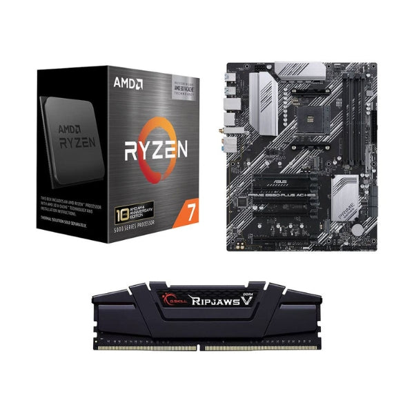 Kit-para-PC-Procesador-AMD-Ryzen-7-5800X3D-8-Núcleos-3,4GHz-96MB-Cache-Tarjeta-Madre-ASUS-B550-Plus-Prime-AC-HES-Socket-AM4-DDR4-ATX-Memoria-RAM-G,Skill-Ripjaws-V-16-GB-DDR4-3200-Black