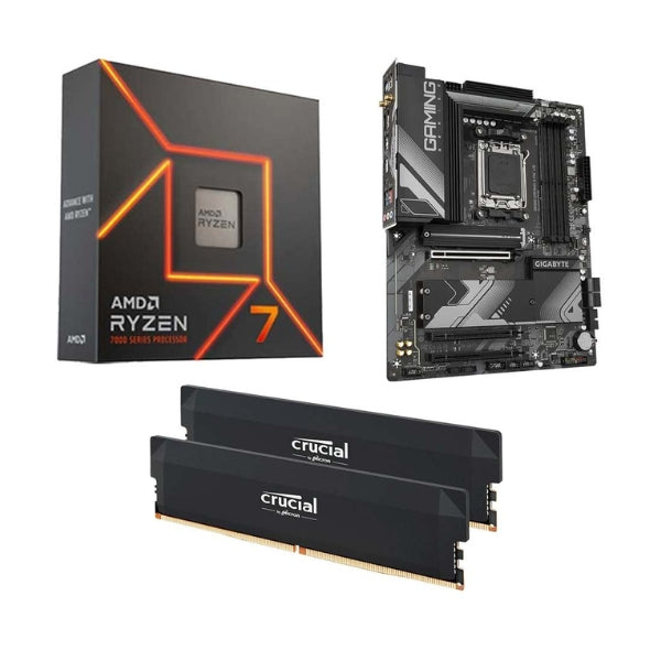 Kit-para-PC-Procesador-AMD-Ryzen-7-7700X-8-Núcleos-4,5GHz-32MB-Cache-Tarjeta-Madre-GIGABYTE-B650-Gaming-X-AX-V2-Socket-AM5-DDR5-ATX-Memoria-RAM-32-GB-DDR5