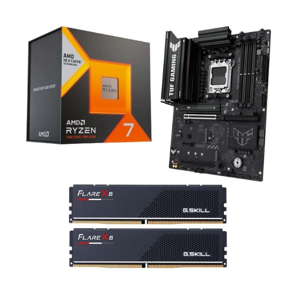 Kit-para-PC-Procesador-AMD-Ryzen-7-7800X3D-8-Núcleos-4,2GHz-96MB-Cache-Tarjeta-Madre-ASUS-B850E-TUF-Gaming-WiFi-AM5-Memoria-RAM-G,Skill-Flare-X5-Series-32GB-DDR5-6000