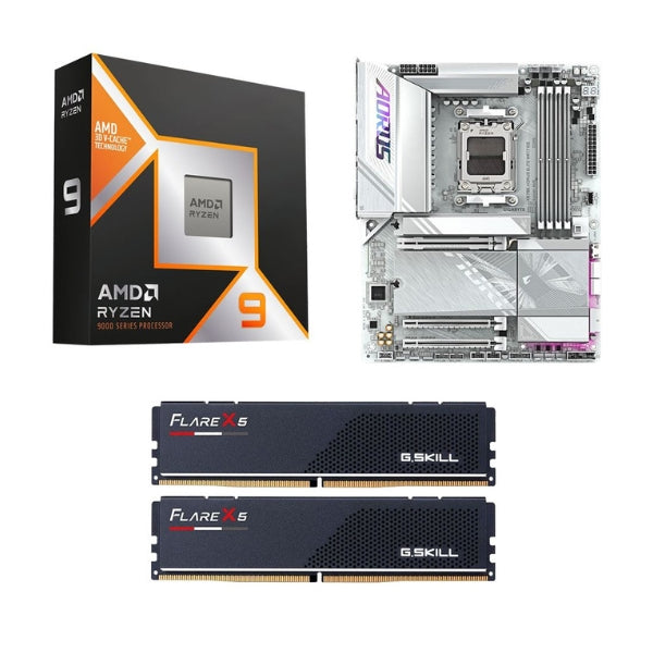 Kit-para-PC-Procesador-AMD-Ryzen-9-9950X3D-16-Núcleos-4,3GHz-128MB-Cache-+-Tarjeta-Madre-GIGABYTE-X870E-Aorus-Elite-ICE-WiFi7-Socket-AM5-DDR5-ATX-+-Memoria-RAM-32-GB-DDR5