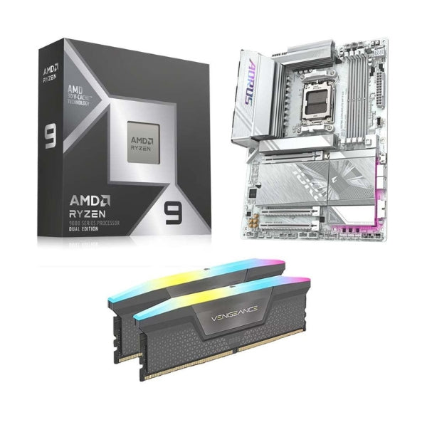 Kit-para-PC-Procesador-AMD-Ryzen-9-9950X3D2-16-Núcleos-4,30GHz-192MB-Cache-Tarjeta-Madre-GIGABYTE-X870E-Aorus-Elite-WiFi7-Ice-Socket-AM5-DDR5-ATX-Memoria-RAM-Corsair-Vengeance-RGB-32-GB-DDR5-6000-Black