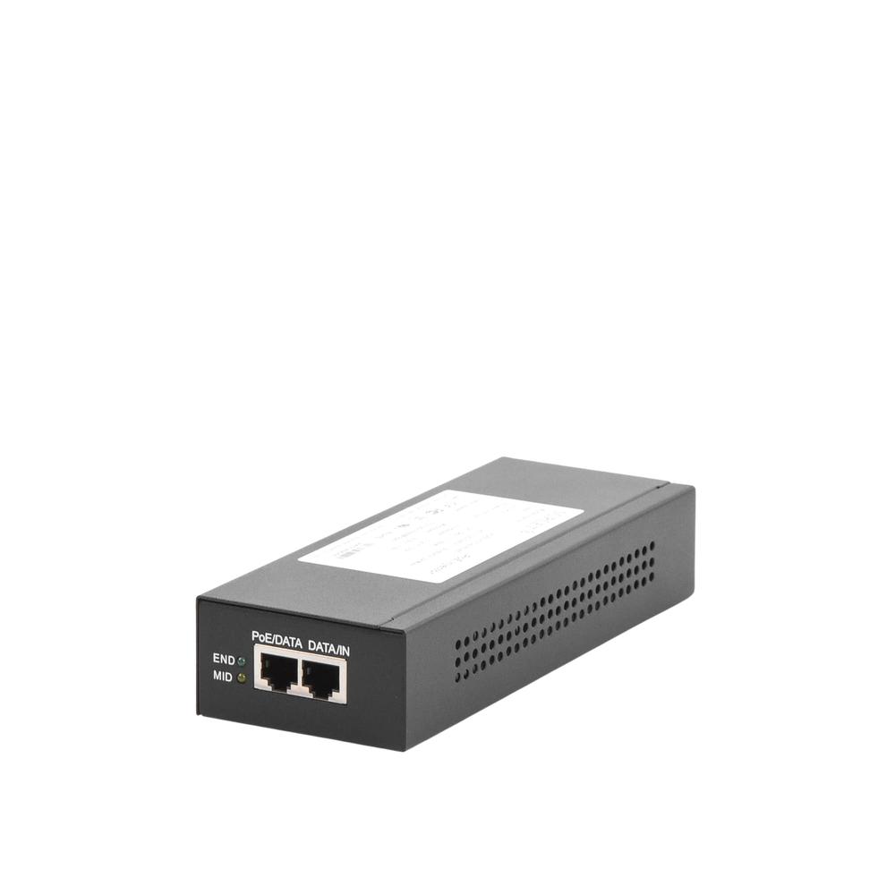 Inyector PoE Hikvision - Inyector Super Hi-PoE - 56 Vcd - 60 Watts - Para Domos HIKVISION PTZ - LAS60-57CN-RJ45