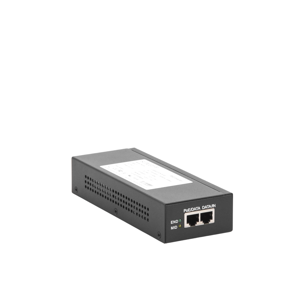 Inyector PoE Hikvision - Inyector Super Hi-PoE - 56 Vcd - 60 Watts - Para Domos HIKVISION PTZ - LAS60-57CN-RJ45