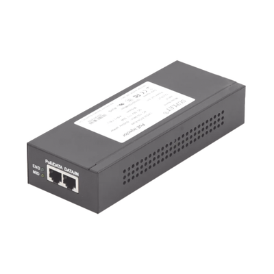Inyector PoE Hikvision - Inyector Super Hi-PoE - 56 Vcd - 60 Watts - Para Domos HIKVISION PTZ - LAS60-57CN-RJ45