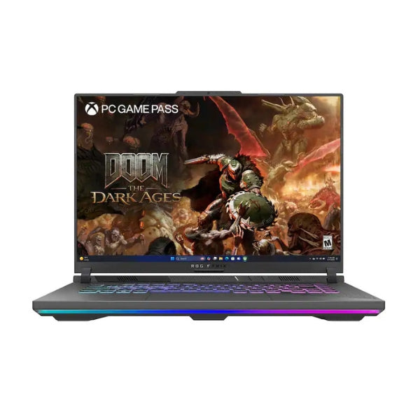 Laptop-ASUS-ROG-Strix-G16-Gaming-AMD-Ryzen-9-8940HX-(2,4GHz)-64-GB-RAM-4-TB-SSD-16-NVIDIA-GeForce-RTX-5070-Ti-Win-11-Pro-Gray